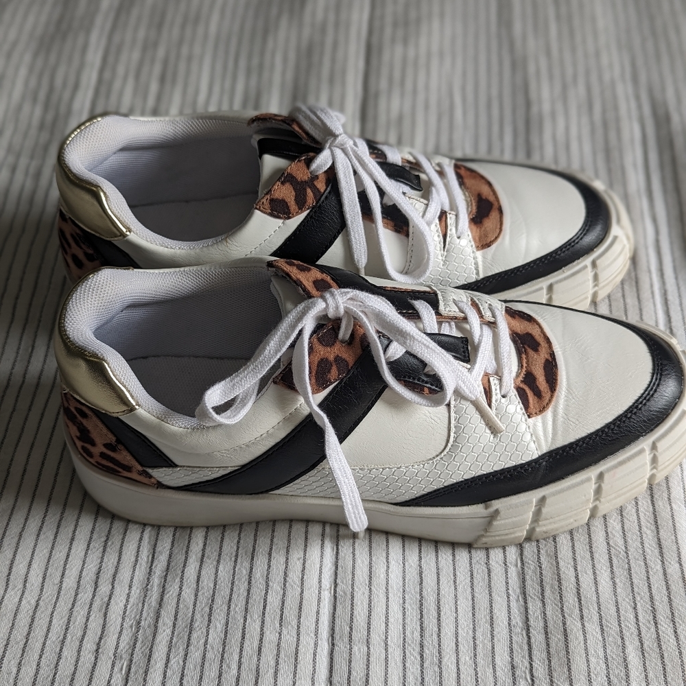 Women's Cheetah Tennis Shoes ✨